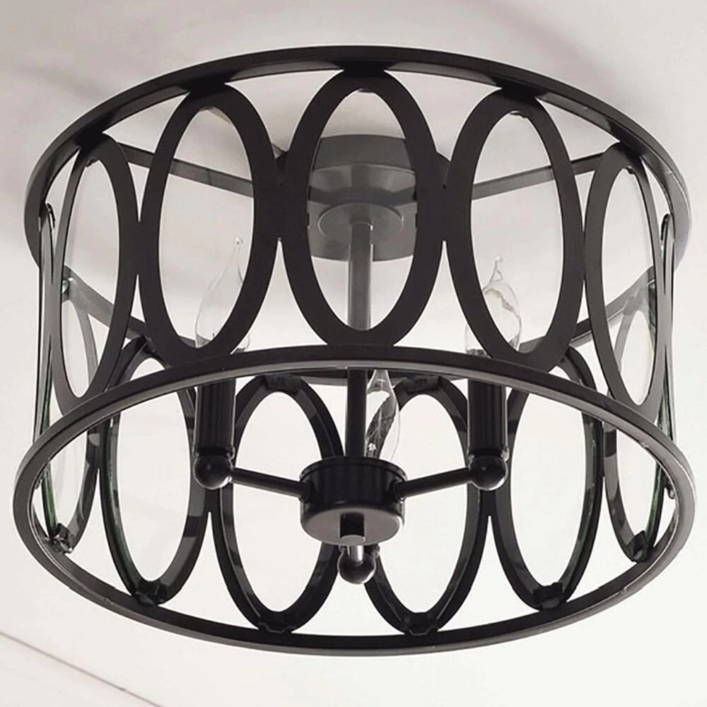 Kenroy Prince 3-Light Flush Mount In Oil Rubbed Bronze 4 Kenroy Prince 3-Light Flush Mount In Oil Rubbed Bronze - Image 2