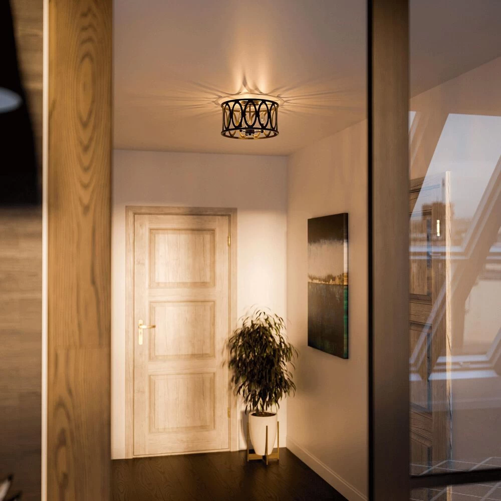 Kenroy Prince 3-Light Flush Mount In Oil Rubbed Bronze 10 Kenroy Prince 3-Light Flush Mount In Oil Rubbed Bronze - Image 8