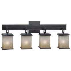 Kenroy Plateau 4-Light Vanity In Oil Rubbed Bronze