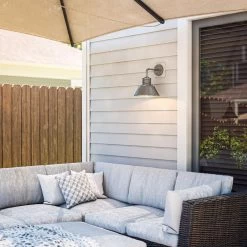 Kenroy Sully Patio Wall Lantern In Galvanized -Kenroy Store 63690523 5