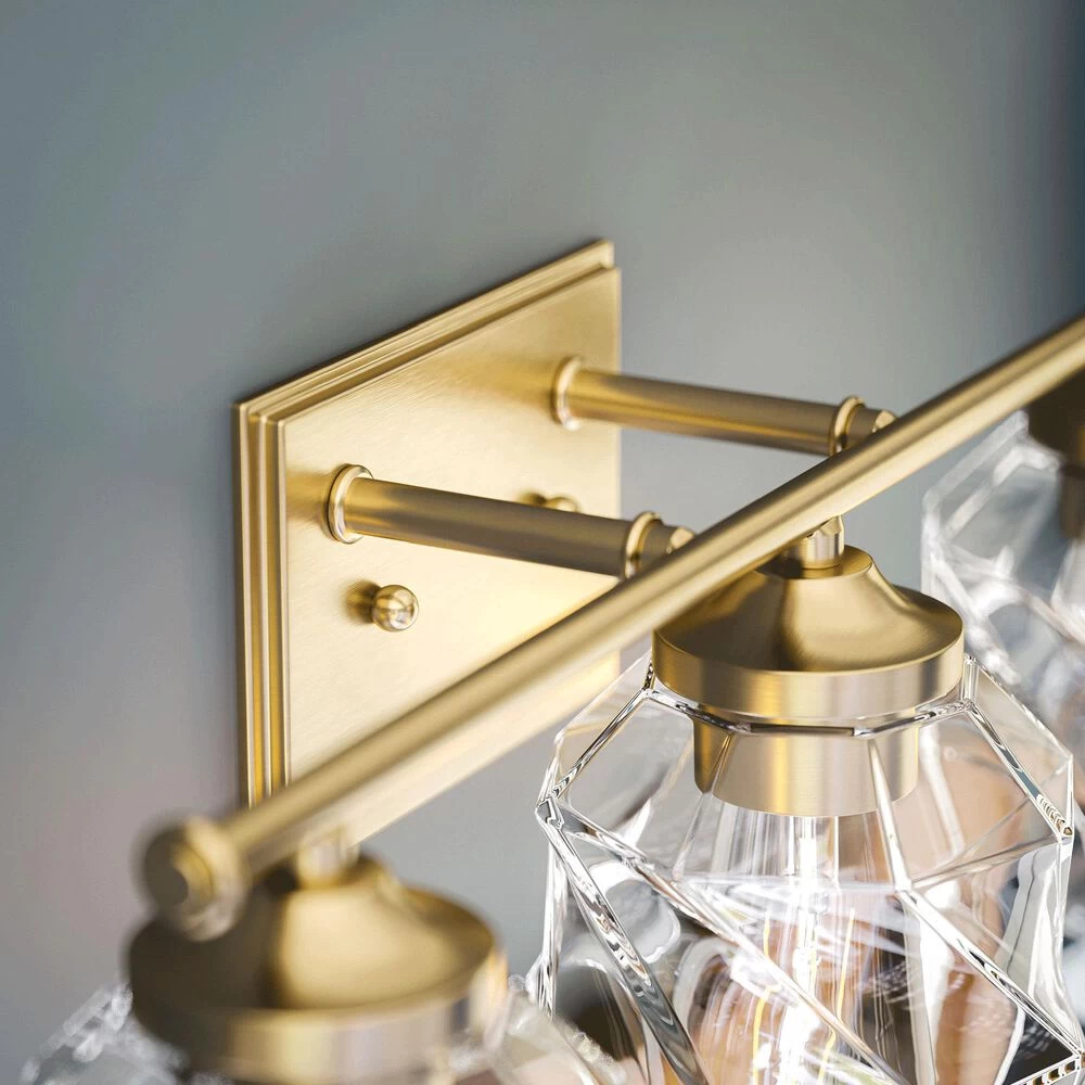 Kenroy Ramona 3-Light Vanity In Antique Brass 5 Kenroy Ramona 3-Light Vanity In Antique Brass - Image 3