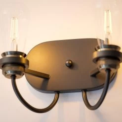 Kenroy Damien 2-Light Wall Sconce In Black -Kenroy Store 63690960 4