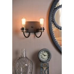 Kenroy Damien 2-Light Wall Sconce In Black -Kenroy Store 63690960 9