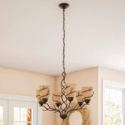 Kenroy Twigs 6-Light Chandelier In Bronze