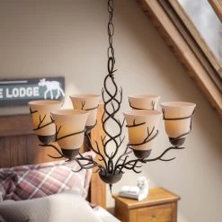 Kenroy Twigs 6-Light Chandelier In Bronze -Kenroy Store 63690986 4