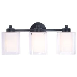 Kenroy Orienta 3-Light Vanity In Matte Black