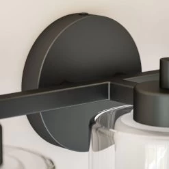 Kenroy Orienta 3-Light Vanity In Matte Black -Kenroy Store 63691018 3