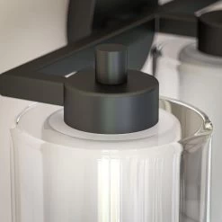 Kenroy Orienta 3-Light Vanity In Matte Black -Kenroy Store 63691018 4