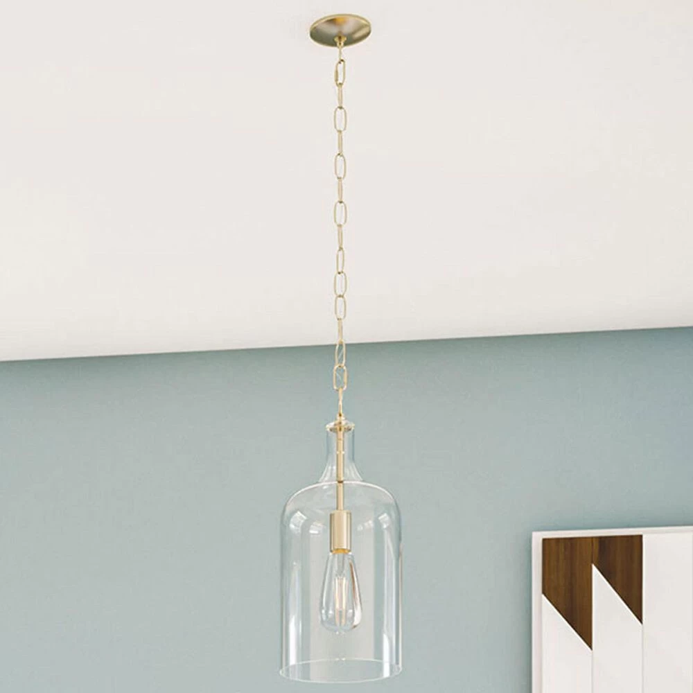 Kenroy Capri 1-Light Mini Pendant In Antique Brass 4 Kenroy Capri 1-Light Mini Pendant In Antique Brass - Image 2