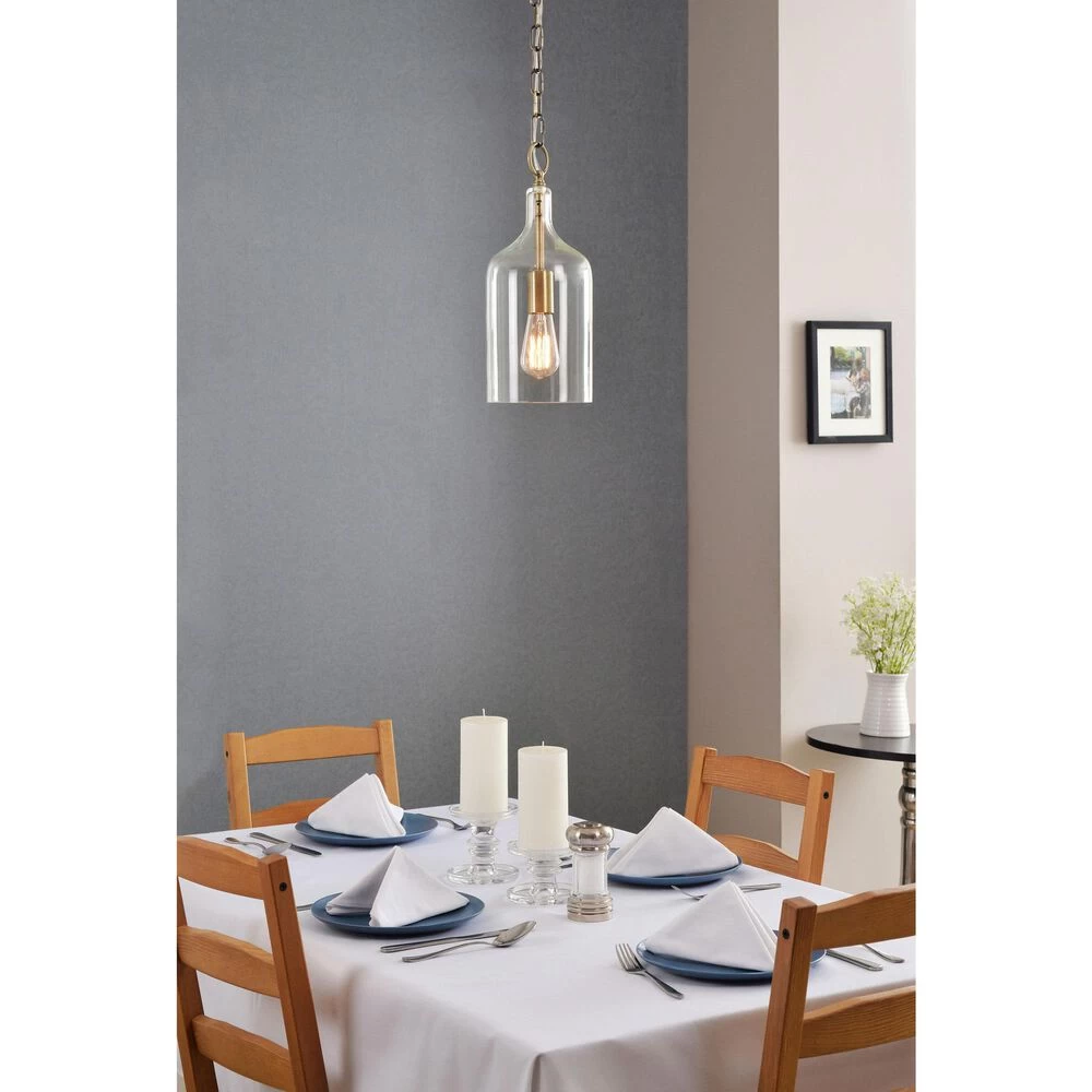 Kenroy Capri 1-Light Mini Pendant In Antique Brass 8 Kenroy Capri 1-Light Mini Pendant In Antique Brass - Image 6