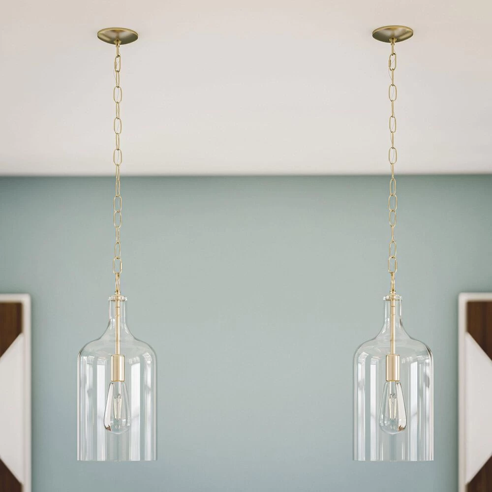 Kenroy Capri 1-Light Mini Pendant In Antique Brass 11 Kenroy Capri 1-Light Mini Pendant In Antique Brass - Image 9