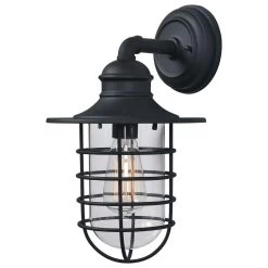 Kenroy Eli 1-Light Lantern In Sandy Black