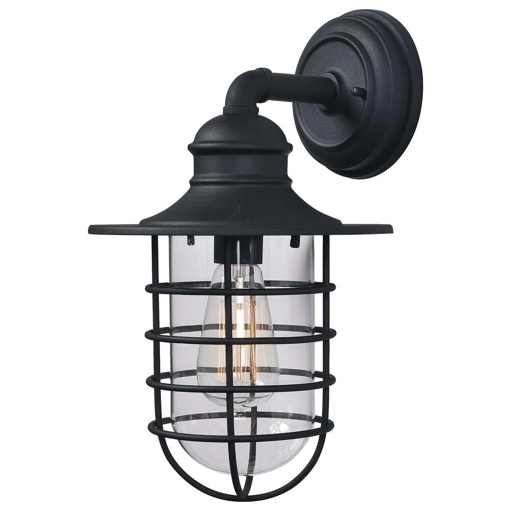 Kenroy Eli 1-Light Lantern In Sandy Black 3 Kenroy Eli 1-Light Lantern In Sandy Black