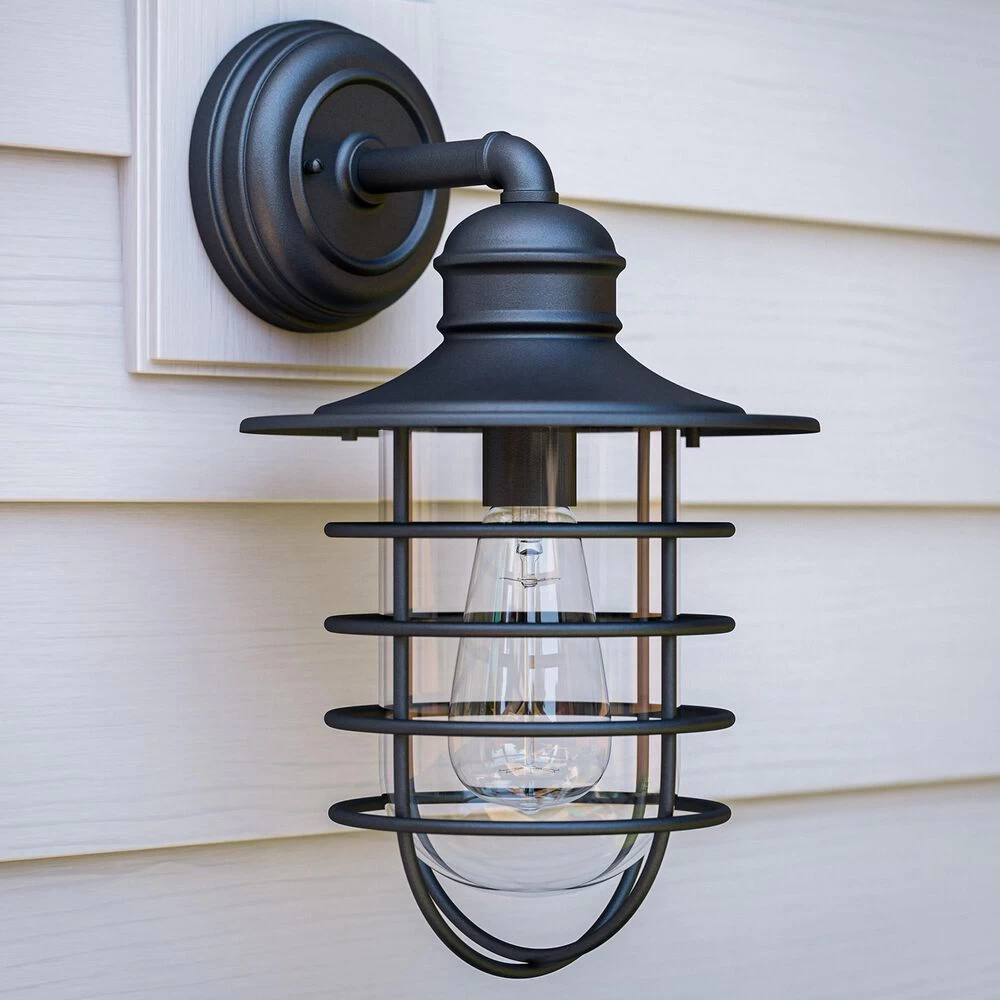 Kenroy Eli 1-Light Lantern In Sandy Black 4 Kenroy Eli 1-Light Lantern In Sandy Black - Image 2