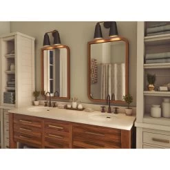 Kenroy Alvar 2-Light Vanity In Matte Black And Antique Brass 17 Kenroy Alvar 2-Light Vanity In Matte Black And Antique Brass -Kenroy Store 63691463 8