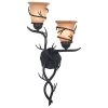 Kenroy Twigs 2-Light Wall Sconce In Blackened Bronze -Kenroy Store 63691471 1