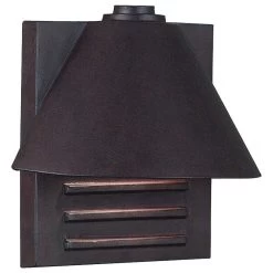 Kenroy Fairbanks 1-Light Small Wall Lantern In Copper