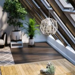 Kenroy Mindi 1-Light Swag Pendant In Weathered White -Kenroy Store 63691729 4