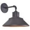 Kenroy Sully Large Patio Wall Lantern With Straight Arm In Black