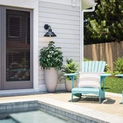 Kenroy Sully Large Patio Wall Lantern With Straight Arm In Black -Kenroy Store 63691752 6