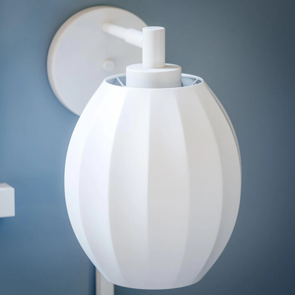 Kenroy Ash 1-Light Wall Sconce In Matte White 4 Kenroy Ash 1-Light Wall Sconce In Matte White - Image 2