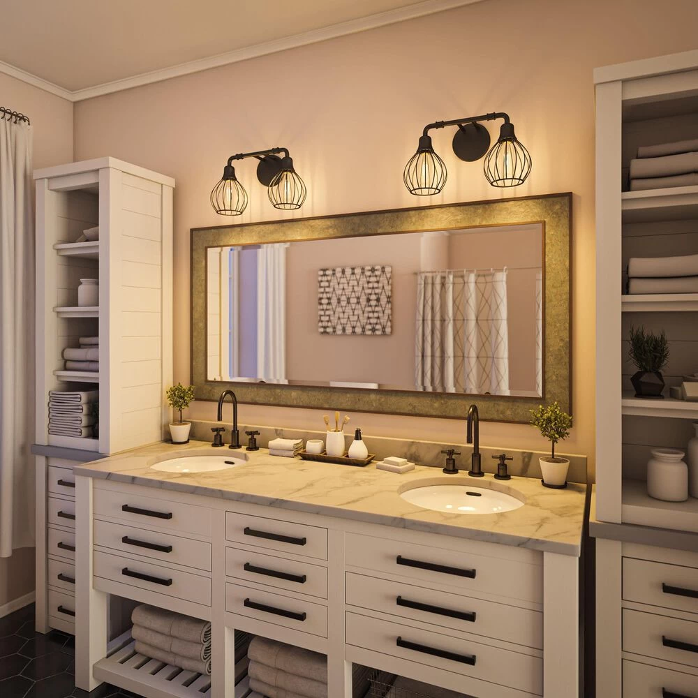 Kenroy Cagney 2-Light Vanity In Black 10 Kenroy Cagney 2-Light Vanity In Black - Image 8