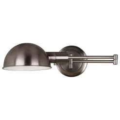 Kenroy Frye Wall Swing Arm Lamp In Antique Nickel