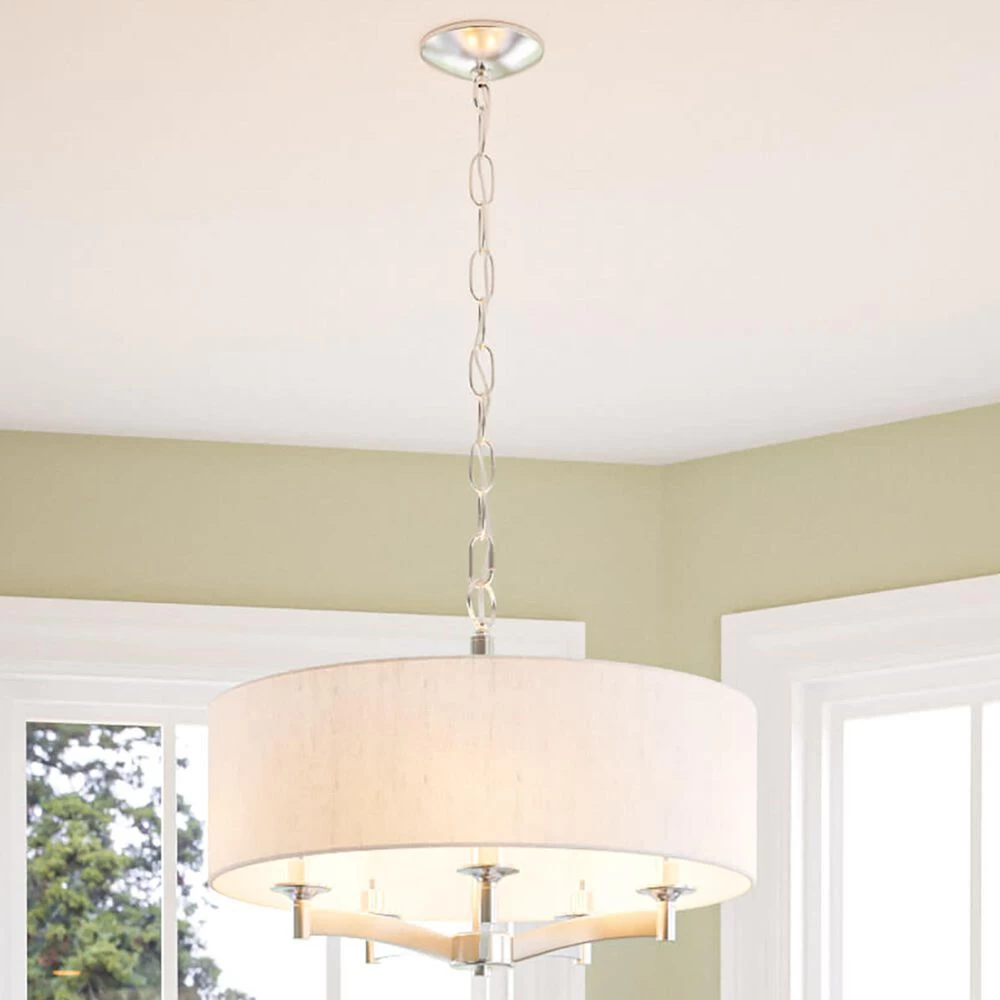 Kenroy Rutherford 5-Light Pendant In Brushed Steel 3 Kenroy Rutherford 5-Light Pendant In Brushed Steel