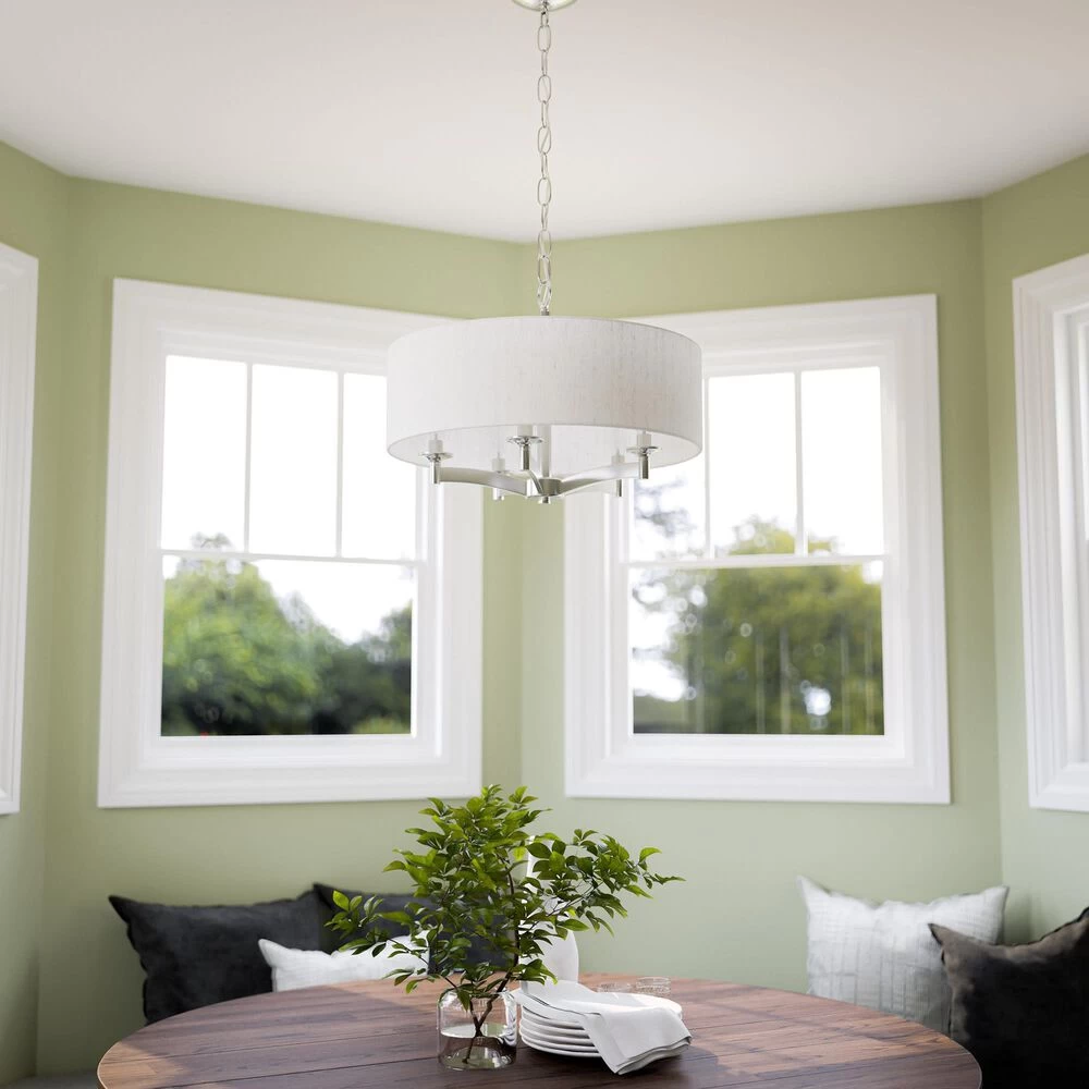 Kenroy Rutherford 5-Light Pendant In Brushed Steel 8 Kenroy Rutherford 5-Light Pendant In Brushed Steel - Image 6