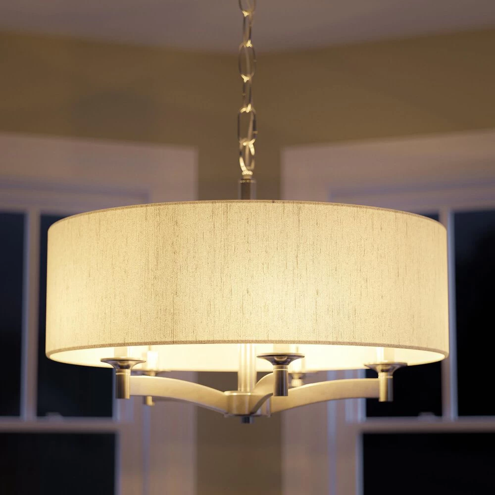 Kenroy Rutherford 5-Light Pendant In Brushed Steel 9 Kenroy Rutherford 5-Light Pendant In Brushed Steel - Image 7