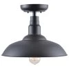 Kenroy Dale 1-Light Large Patio Semi-Flush In Sand Black -Kenroy Store 63691976 1