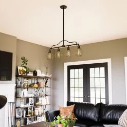 Kenroy Cagney 4-Light Island In Black -Kenroy Store 63692321 10