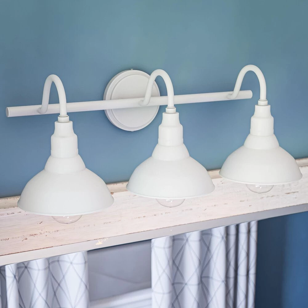 Kenroy Dale 3-Light Vanity In White 4 Kenroy Dale 3-Light Vanity In White - Image 2