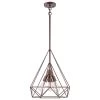 Kenroy Pyramid 3-Light Pendant In Vintage Copper