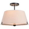 Kenroy Rochelle 3-Light Semi Flush In Bronze -Kenroy Store 63692636 1