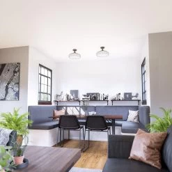 Kenroy Cagney 1-Light Semi Flush In Matte Black 18 Kenroy Cagney 1-Light Semi Flush In Matte Black -Kenroy Store 63692677 8