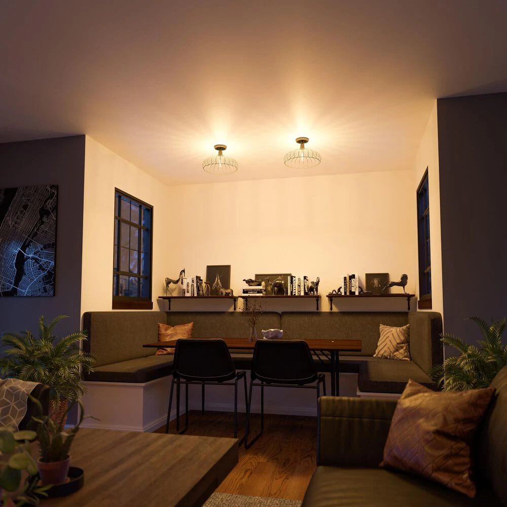 Kenroy Cagney 1-Light Semi Flush In Matte Black 11 Kenroy Cagney 1-Light Semi Flush In Matte Black - Image 9