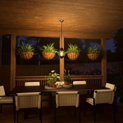 Kenroy Hatteras 1-Light Hanging Lantern In Black -Kenroy Store 63692685 7