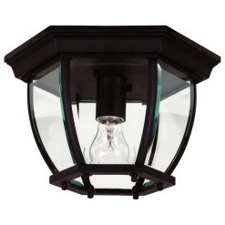 Kenroy Dural 1-Light Flush Mount In Black