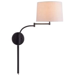 Kenroy Seven Wall Swing Arm Lamp In Oil Rubbed Bronze