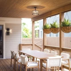 Kenroy Beacon 1-Light Semi Flush In Blackened Gilded Copper -Kenroy Store 63692826 6