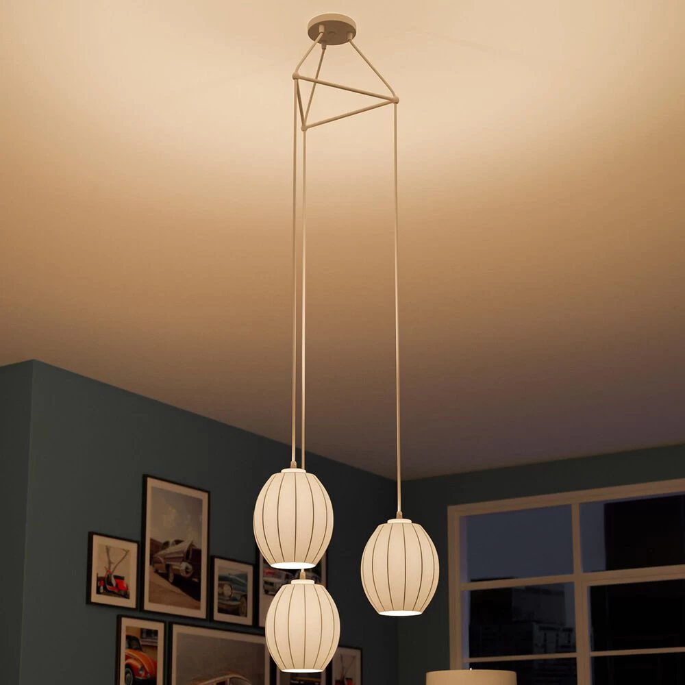 Kenroy Ash 3-Light Pendant In Matte White 4 Kenroy Ash 3-Light Pendant In Matte White - Image 2