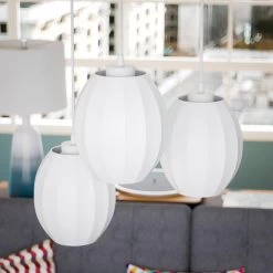 Kenroy Ash 3-Light Pendant In Matte White 12 Kenroy Ash 3-Light Pendant In Matte White -Kenroy Store 63692834 4