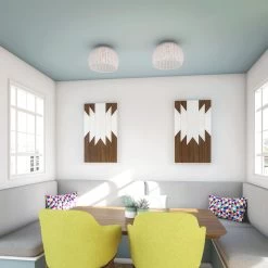 Kenroy Moon 1-Light Flush Mount In White -Kenroy Store 63693147 7