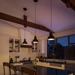 Kenroy Nautilus 1-Light Mini Pendant In Antique Bronze And Nickel -Kenroy Store 63693154 8