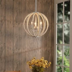 Kenroy Sycamore 3-Light Chandelier In Weathered White -Kenroy Store 63693188 3