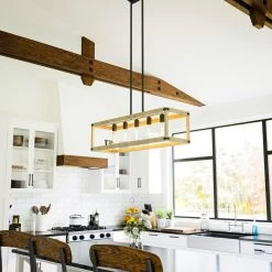 Kenroy Swanson 5-Light Island Light In Distressed White, Graphite And Black 14 Kenroy Swanson 5-Light Island Light In Distressed White, Graphite And Black -Kenroy Store 63693220 6