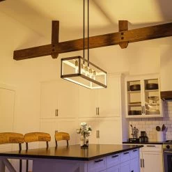 Kenroy Swanson 5-Light Island Light In Distressed White, Graphite And Black 15 Kenroy Swanson 5-Light Island Light In Distressed White, Graphite And Black -Kenroy Store 63693220 7