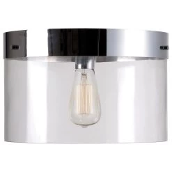 Kenroy Capri 1-Light Flush Mount In Chrome