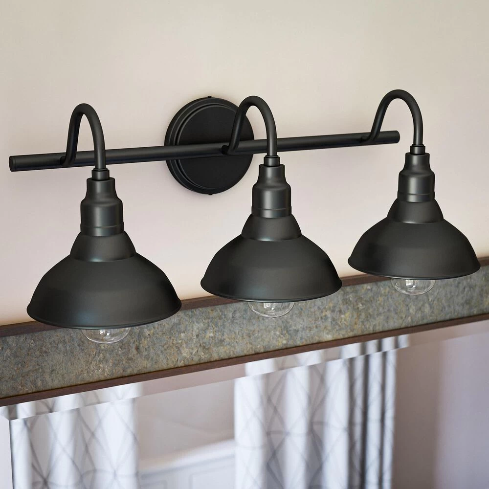 Kenroy Dale 3-Light Vanity In Sand Black 4 Kenroy Dale 3-Light Vanity In Sand Black - Image 2